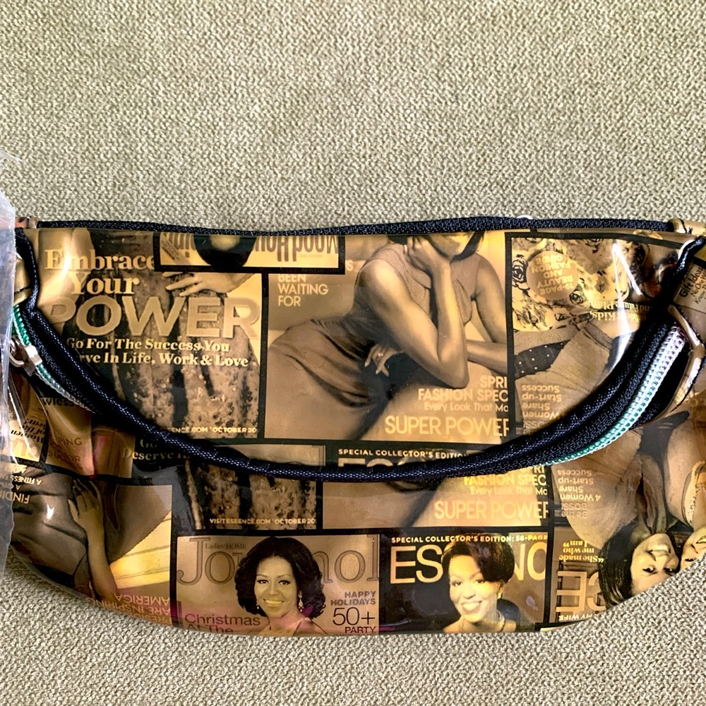 Gold & Black Michelle Obama Crossbody/Fanny Pack